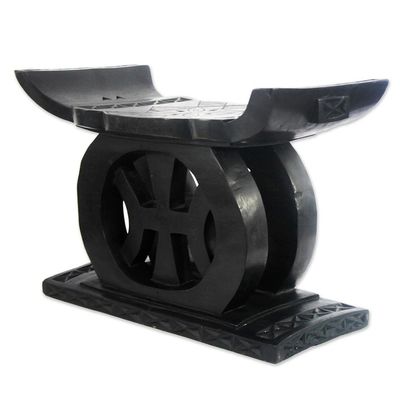 Alternate image for Handcrafted Wood Throne Ottoman Freedom of Speech