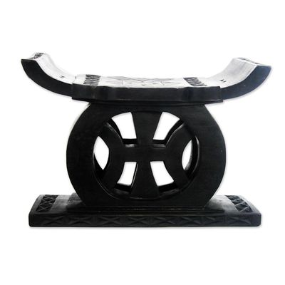 Alternate image for Handcrafted Wood Throne Ottoman Freedom of Speech