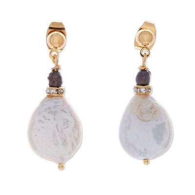 Alternate image for 14k Gold-Plated Silver-White and Lavender Pearl Jewelry Set Oceanic Empress