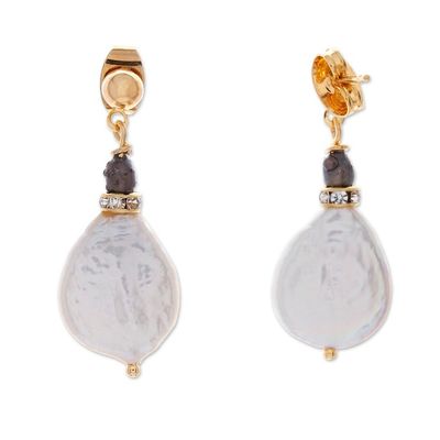 Alternate image for 14k Gold-Plated Silver-White and Lavender Pearl Jewelry Set Oceanic Empress