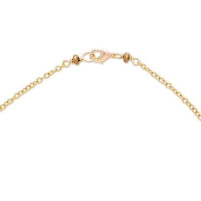 Alternate image for Polished 14k Gold-Plated Pink Pearl and Apatite Jewelry Set Glorious Deity