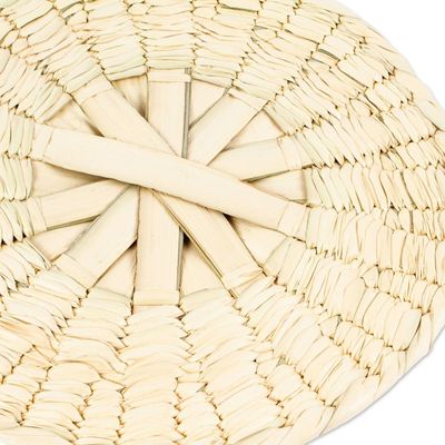 Alternate image for Decorative Utilitarian Palm Fiber Fan Hand-Woven in Mexico Breezy Style