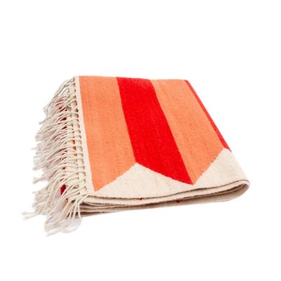 Alternate image for Handloomed Zapotec Warm-Toned Wool Area Rug 2.5x5 Dimensions of Warmth