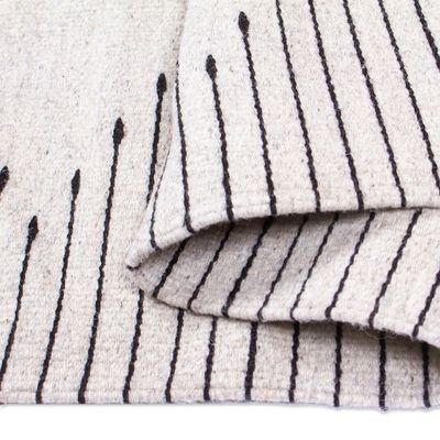 Alternate image for 4x6.5 Geometric Patterned Cotton Rug Hand-Woven in Mexico Charming Diamonds