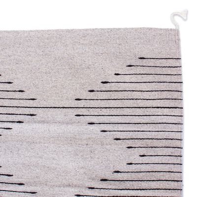 Alternate image for 4x6.5 Geometric Patterned Cotton Rug Hand-Woven in Mexico Charming Diamonds