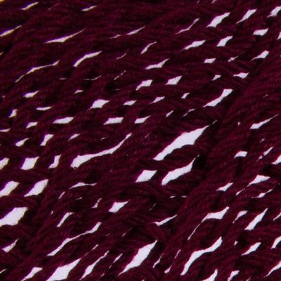 Alternate image for Tasseled Cotton Rope Mayan Hammock Swing in Wine from Mexico Ocean Seat in Bordeaux