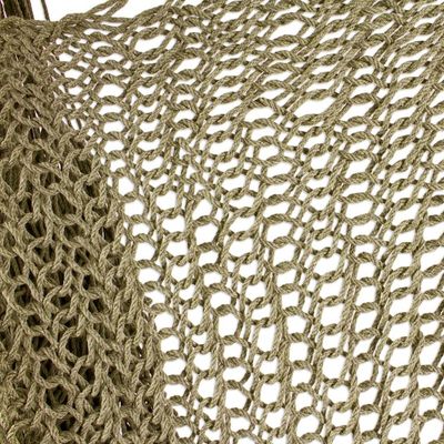 Alternate image for Grey Cotton Hammock Swing Chair from Mexico Single Grey Cascade