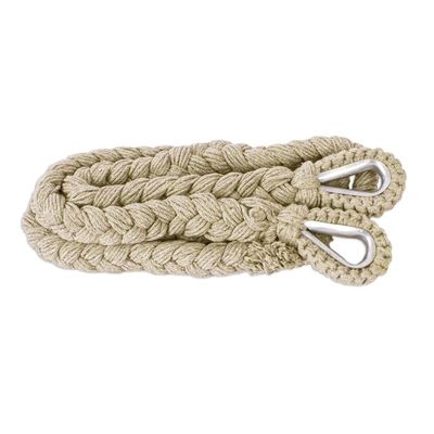 Alternate image for Grey Cotton Hammock Swing Chair from Mexico Single Grey Cascade