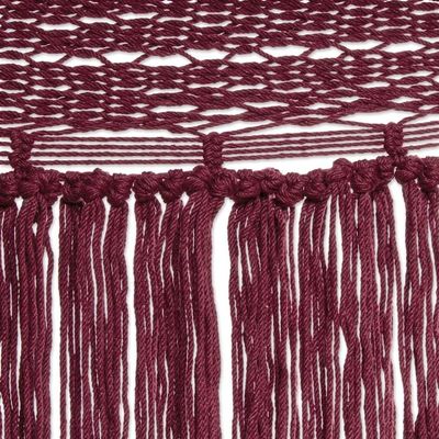 Alternate image for Cotton Rope Hammock in Wine Triple from Mexico Wine Cascade