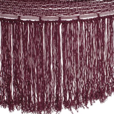 Alternate image for Cotton Rope Hammock in Wine Triple from Mexico Wine Cascade