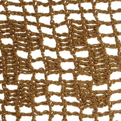 Alternate image for Macrame-Accented Cotton Hammock Triple Maya Memories in Olive