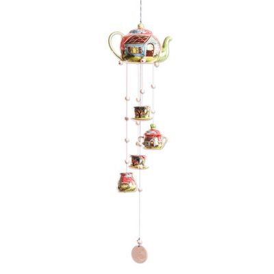 Alternate image for Tea Party Themed Ceramic Wind Chime Tea Party