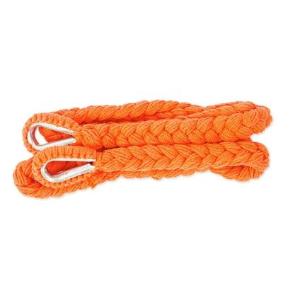 Alternate image for Orange Fringed Cotton Rope Mayan Hammock Swing from Mexico Sea Breezes in Orange