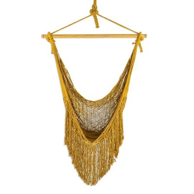 Alternate image for Hand Woven Cotton Rope Mayan Hammock Swing from Mexico Sweet Siesta