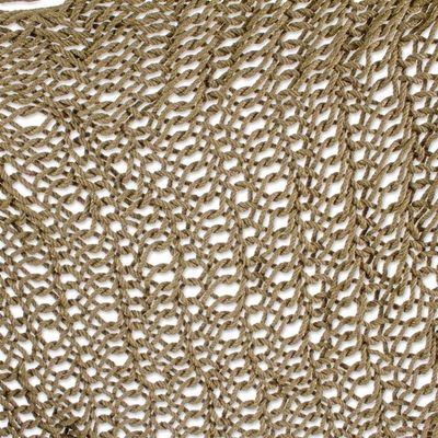 Alternate image for Tasseled Cotton Rope Mayan Hammock Swing from Mexico Ocean Seat in Olive Green