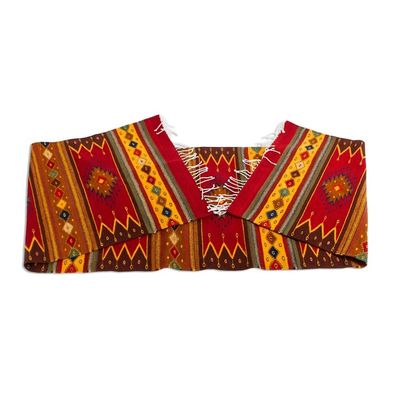 Alternate image for Unique Zapotec Wool Area Rug 2.5 X 10 Lavish Earth