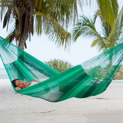 Alternate image for Handcrafted Rope Hammock Single Caribbean Dream