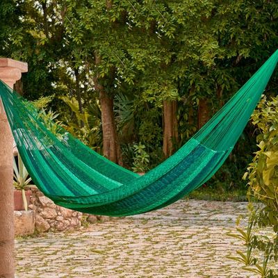 Alternate image for Handcrafted Rope Hammock Single Caribbean Dream