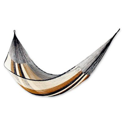 Alternate image for Mayan Rope Style Handmade Single Easy Travel Mexico Hammock Atlantis