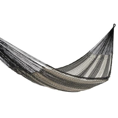 Alternate image for Black Ivory Hand Woven Hammock from Mexico Night Stripes