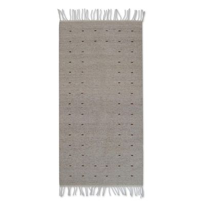 Alternate image for Handwoven Wool Area Rug from Mexico 2.5x5 Desert Drops