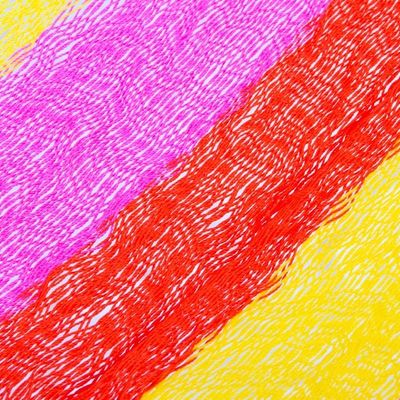 Alternate image for Hand Woven Nylon Pink Yellow Hammock Single from Mexico Candy Delight