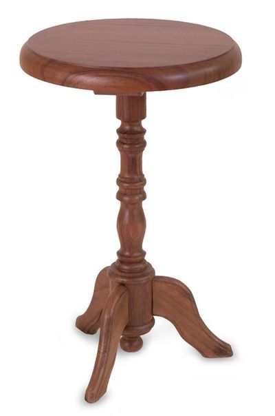 Alternate image for Handmade Colonial Wood Accent Table Furniture Colonial Ranch