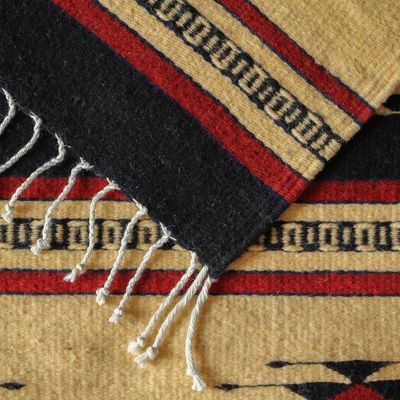 Alternate image for Unique Geometric Wool Rug 2x3.5 Sixth Sun