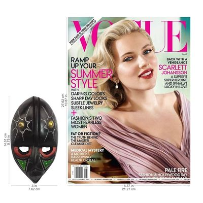 Alternate image for Hand-Carved African Sese Wood Wall Mask from Ghana Stellar Thoughts