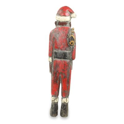 Alternate image for Unique Santa Claus African Christmas Sculpture Father Christmas