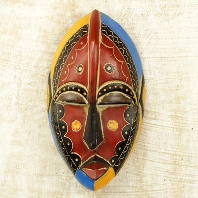 Alternate image for Hand Carved Wooden Igbo Mask Uzoma