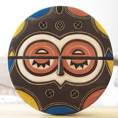 Alternate image for Artisan Crafted Colorful Teke-Tsaye African Mask Teke-Tsaye
