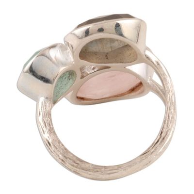 Alternate image for 16.5-Carat Multi-Gemstone Cocktail Ring from India Sparkling Blossom