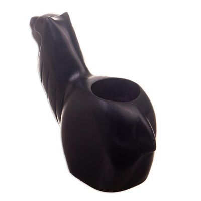 Alternate image for Traditional Inca Cedar Wood Conopa Tealight Candleholder Sacred Conopa