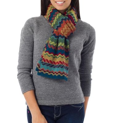 Alternate image for Womens Alpaca Wool Scarf Fresh Winter