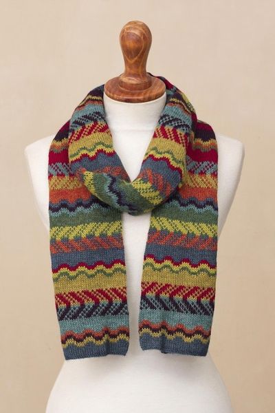 Alternate image for Womens Alpaca Wool Scarf Fresh Winter