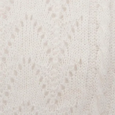 Alternate image for Cable Knit Baby Alpaca Blend Pullover in Ivory from Peru Warm Charm