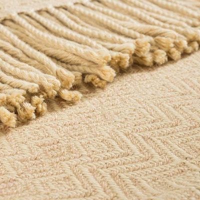 Alternate image for Alpaca Acrylic Blend Throw Blanket in Sand from Peru Sandy Passion