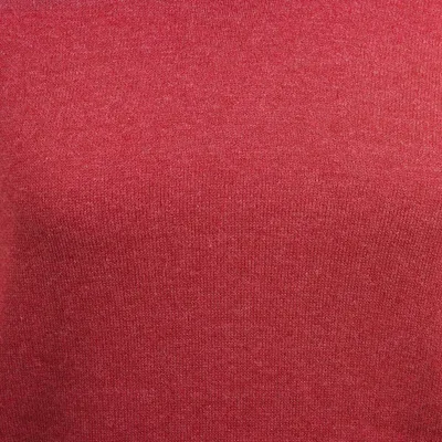 Alternate image for Knit Cotton Blend Pullover in Solid Red from Peru Red Versatility