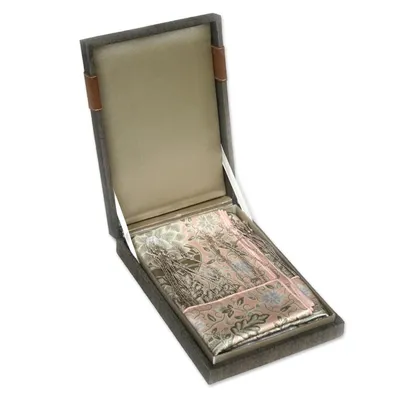 Alternate image for Batik Silk Scarf from Indonesia Feminine