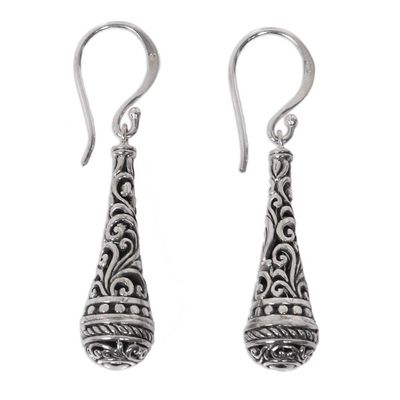Alternate image for Fair Trade Handcrafted Dangle Earrings in Sterling Silver Silent Scepter