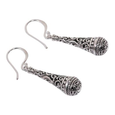Alternate image for Fair Trade Handcrafted Dangle Earrings in Sterling Silver Silent Scepter
