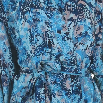 Alternate image for Batik Patterned Robe Sapphire Dreams