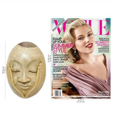 Alternate image for Hibiscus Wood Wall Mask Hear No Evil