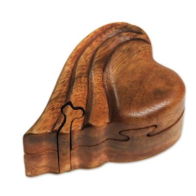 Alternate image for Heart-shaped Wood Puzzle Box Flying Heart