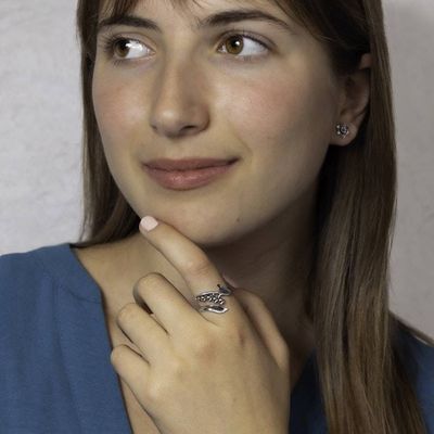 Alternate image for May Birth Flower Ring - Lily of the Valley