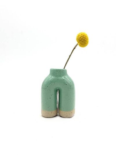 Alternate image for Bud Vase Happy Feet in Aqua