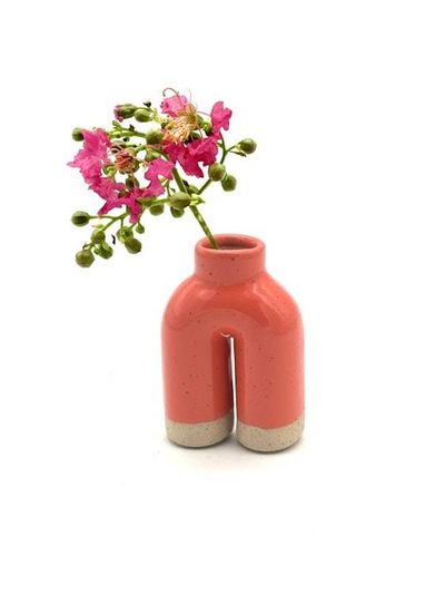 Alternate image for Bud Vase Happy Feet in Aqua