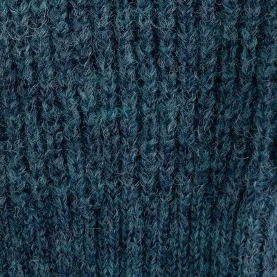 Alternate image for Knit Alpaca and Wool Blend Fingerless Mitts in Peacock Green Peacock Epoch