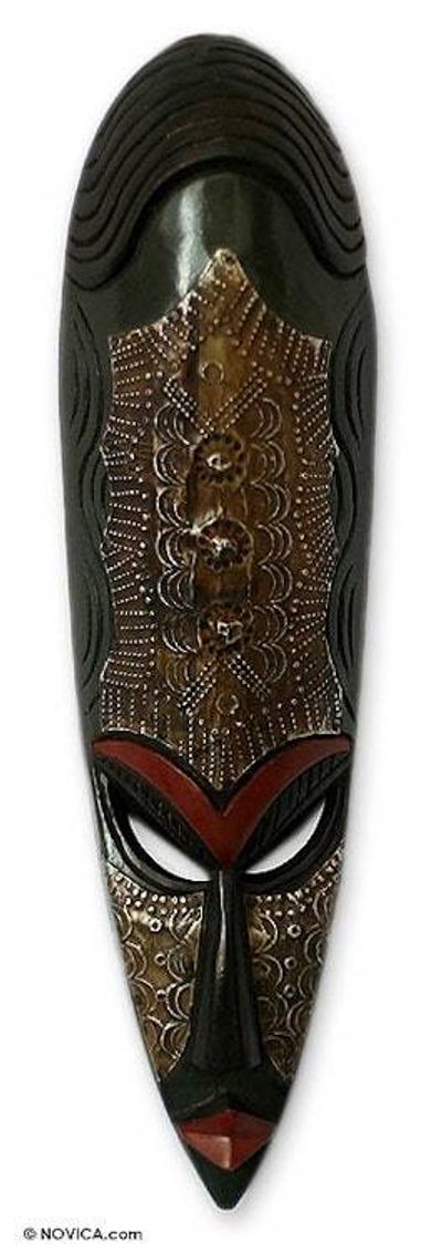 Alternate image for Fair Trade Congolese Wood Mask from Africa Sande Woman